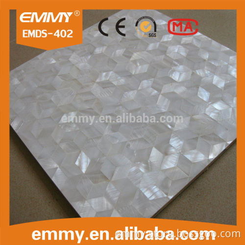 China hexagon white mosaic tiles, mother of pearl shell mosaic tiles